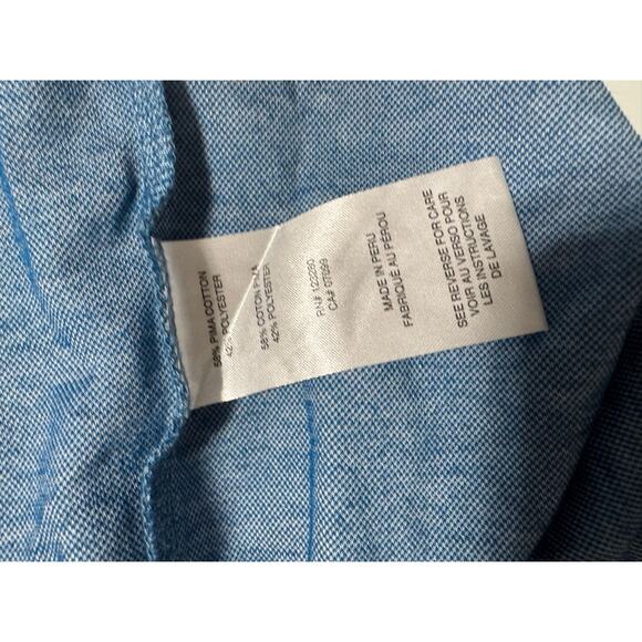 Travis Mathew Blue Tropical Leaves  Golf Polo XXLarge - Picture 3 of 5